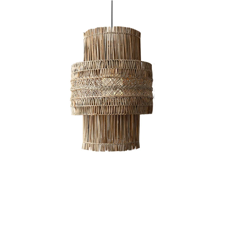 Wabi Sabi Rattan Light Fixture