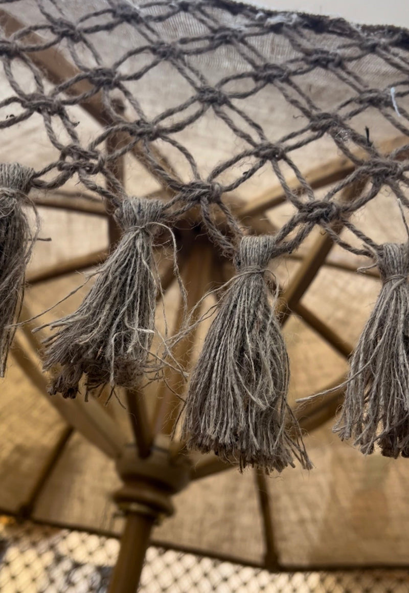 Jute Woven  Garden Umbrella