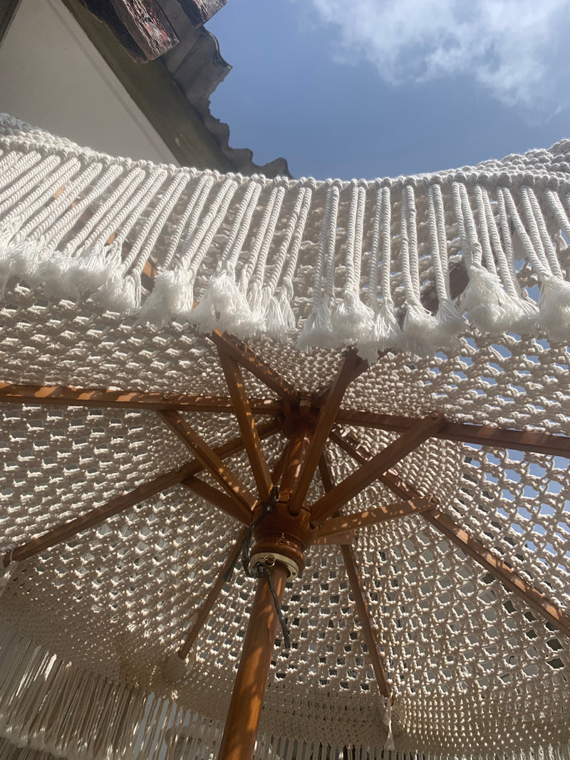 Macrame Boho Garden Umbrella