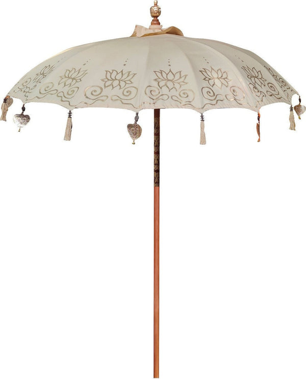 Garden Umbrella with Lotus Paintings