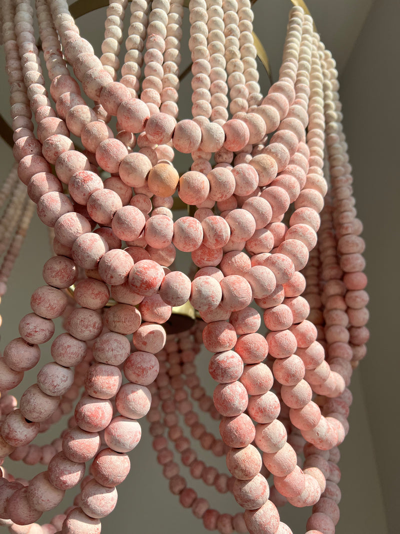 FEATURED: Pink Ombre Tiered Beaded Chandelier (only one)