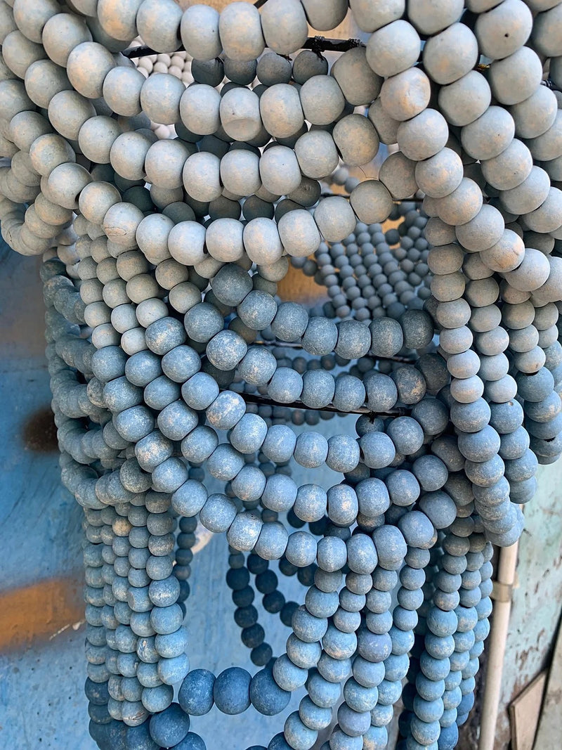 Blue Ombre Tiered Beaded Chandelier