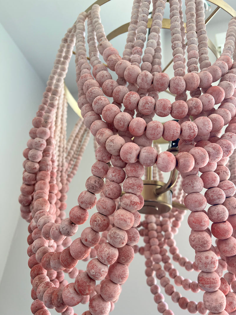 FEATURED: Pink Ombre Tiered Beaded Chandelier (only one)