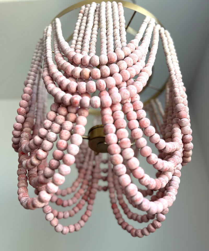 FEATURED: Pink Ombre Tiered Beaded Chandelier (only one)