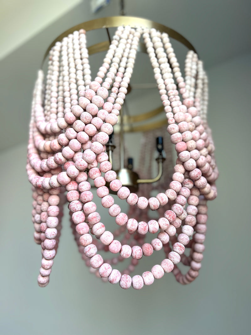 FEATURED: Pink Ombre Tiered Beaded Chandelier (only one)