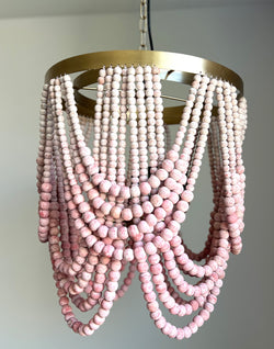 FEATURED: Pink Ombre Tiered Beaded Chandelier (only one)