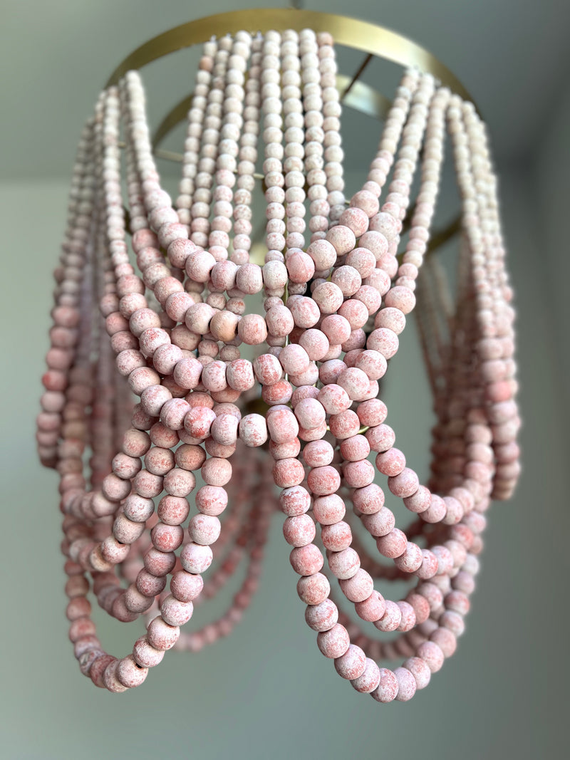 FEATURED: Pink Ombre Tiered Beaded Chandelier (only one)