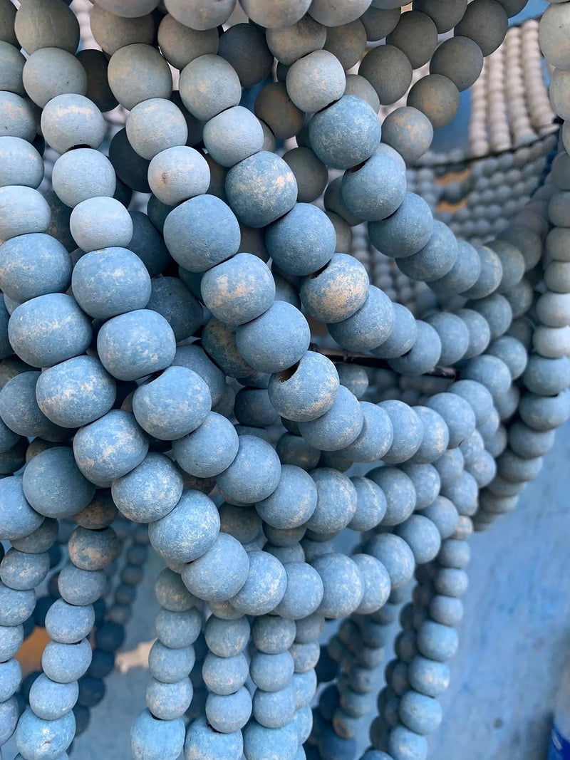 Blue Ombre Tiered Beaded Chandelier