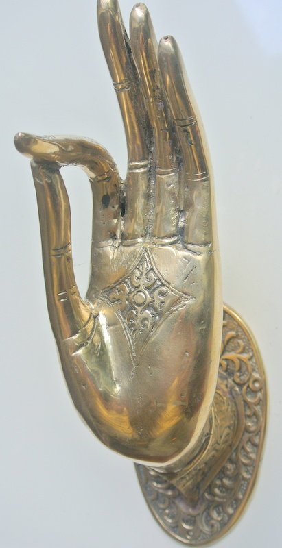 Brass Hand in Gyan Mudra