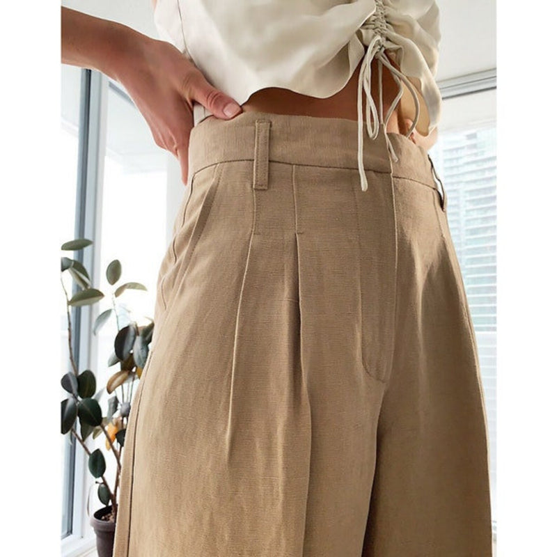 HEPBURN Pants ~ Classic Wide Leg Pleated Pants