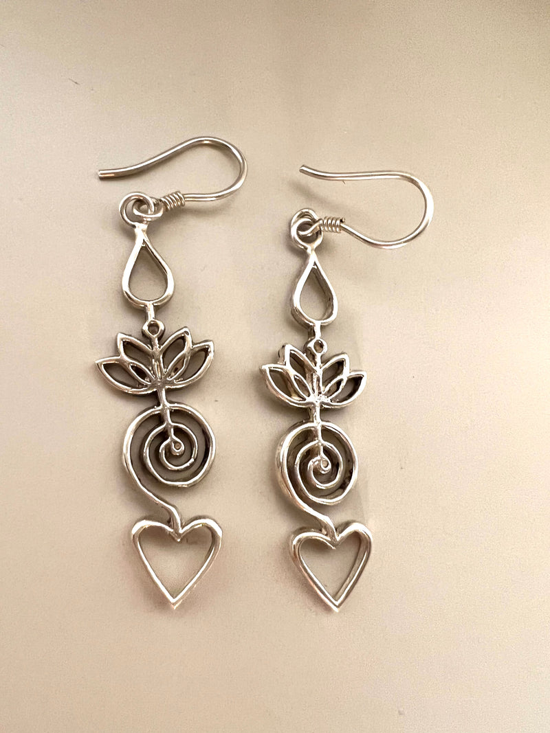 Ho'oponopono Earrings in Sterling Silver