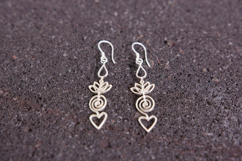 Ho'oponopono Earrings in Sterling Silver