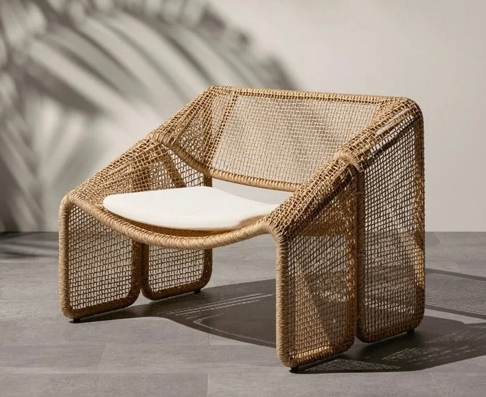 HANA ~ Woven Rope Outdoor Lounge Chair